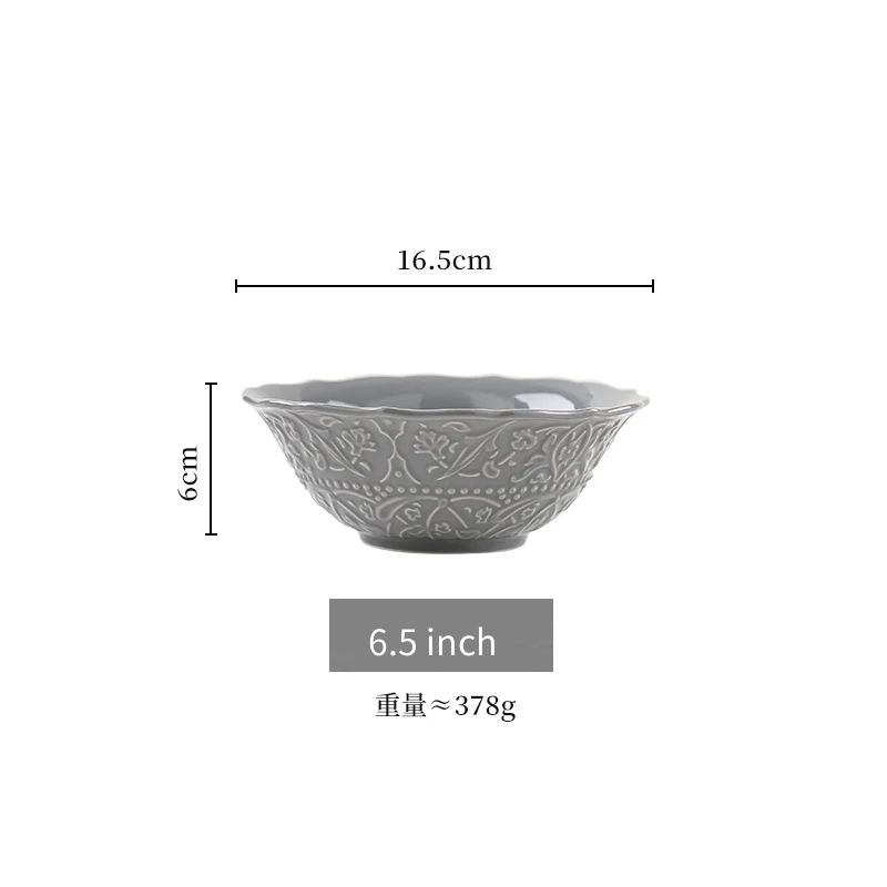 Piatto in ceramica grigia vintage, stile europeo, piatti per cibo occidentale, piatti da portata, piatti per dolci, arte per la casa, stoviglie