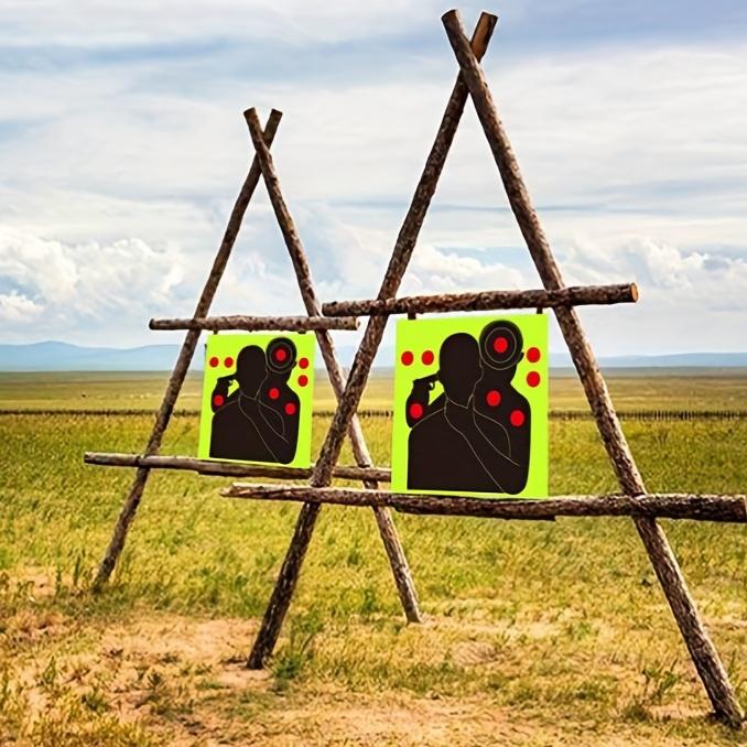 5Pcs Sputtering 5Pcs Self Adhesive 8x8 Inch Self Stick Aim Training Shooting Target Target Papers Target Paster Targets Stickers