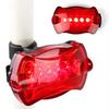 Bike Light Bike Rear Tail Light Riding 5 LED Night Riding Plastic Replacement Safety Waterproof Bicycle Cycling