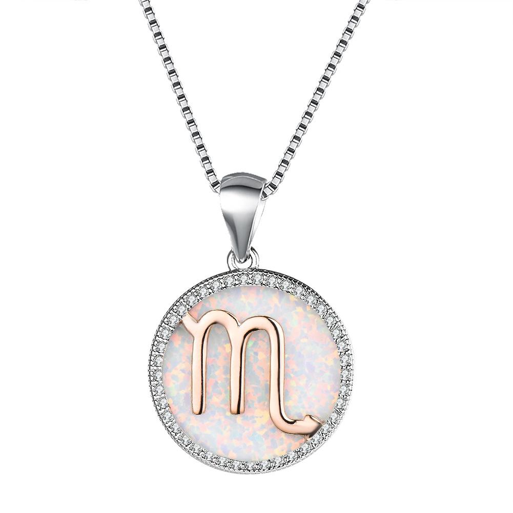 Necklace European and American 12 Constellation Necklace