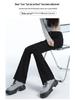 Women's Black High-Waisted Micro-Flared Jeans, 2025 Spring/Autumn Collection