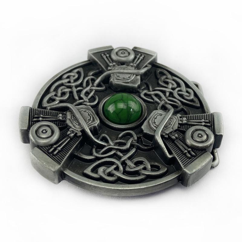 Customized Celtic Motorcycle Engine Belt Buckle – American & European Style