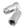 2Pcs 45mm M18*1.5 Check Engine Light Eliminator Adapter O2 Oxygen Sensor Extender Spacer Silver