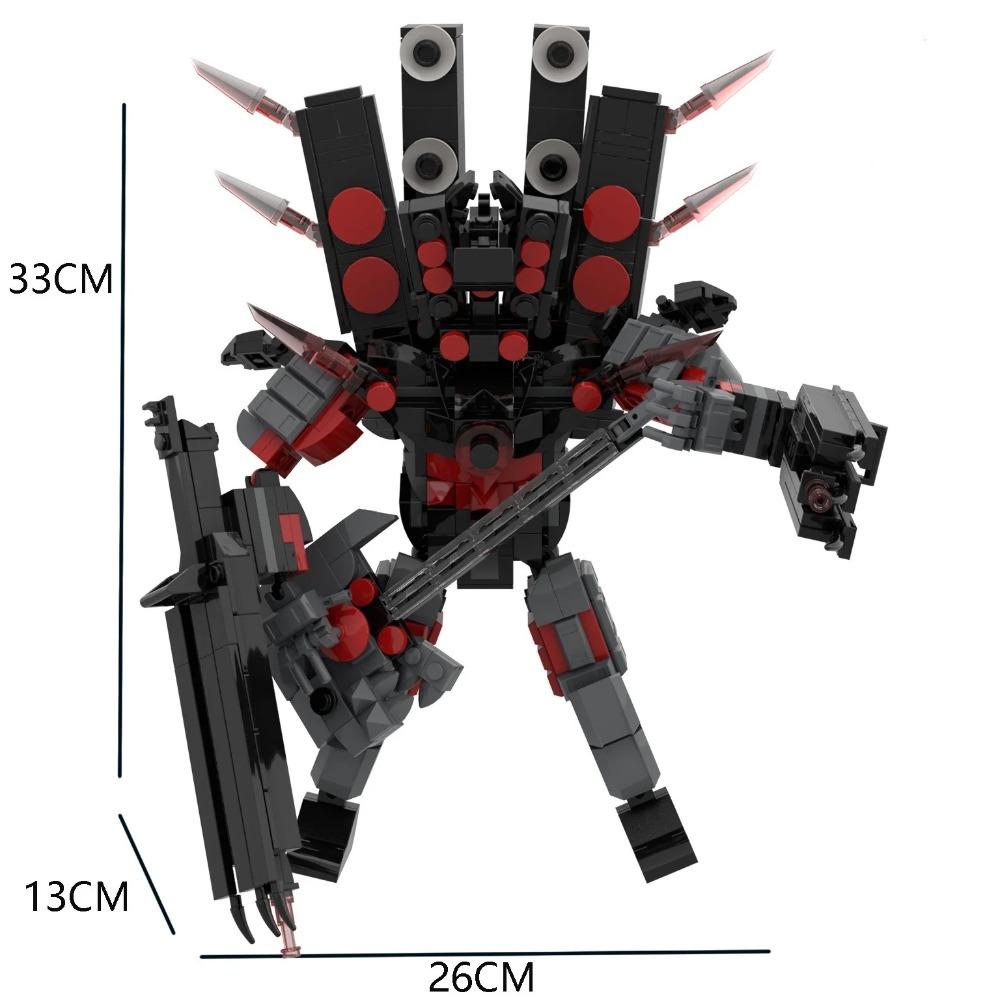 Guitar Audio Monitor King 4.0 Brick Titan New Series Skibidi Toilet ClockMan 5.0 Building Blocks Set Toys For Birthday Gift