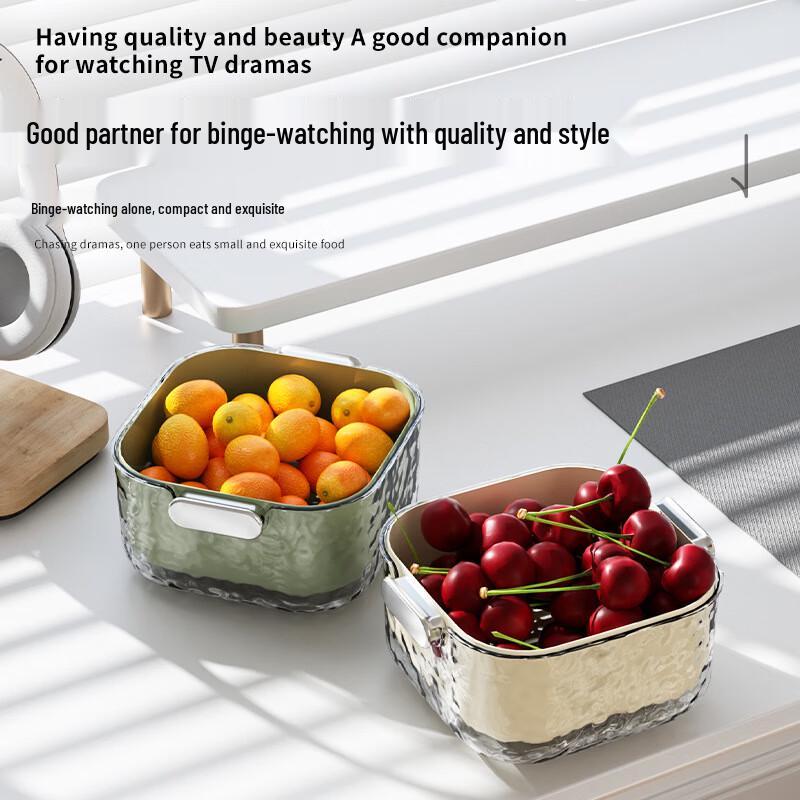 Changbaosen Double-Layer Fruit & Vegetable Draining Basket