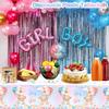 Gender Reveal Party Plastic Tablecloth Boy or Girl Baby Shower Decor Newborn Table Cover He Or She Gender Reveal Party Supplies