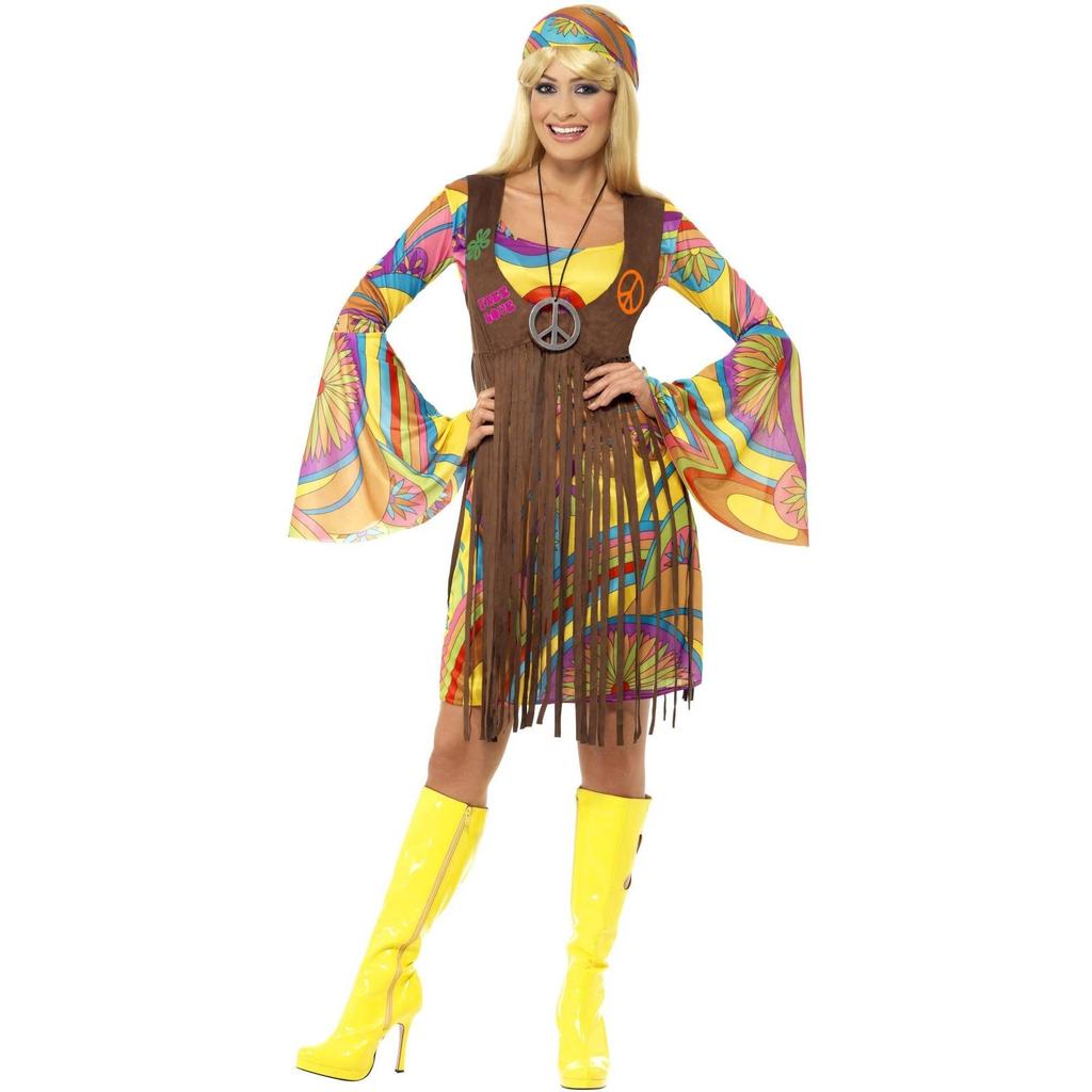 Smiffys Womens/Ladies 60s Groovy Costume Set