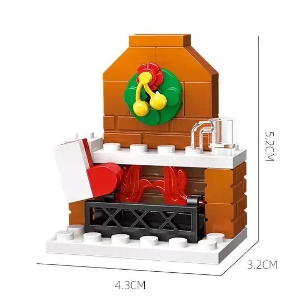 Weihnachts-Actionfiguren Bausteine Spielzeug Weihnachtsmann Rentier Bausteine Spielzeug Geschenk