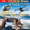 Dron GPS Verdadero Cámara 8K XT606 MAX Control Remoto WIFI RC Cuadricóptero Detección de Obstáculos Cámara Dual HD 8K Sin Escobillas 5G FPV Dron Juguete