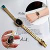Gifts Oval Dial Quartz Watch Simple Fold-down Clasp Watch Women Watch Fashion Wristwatch