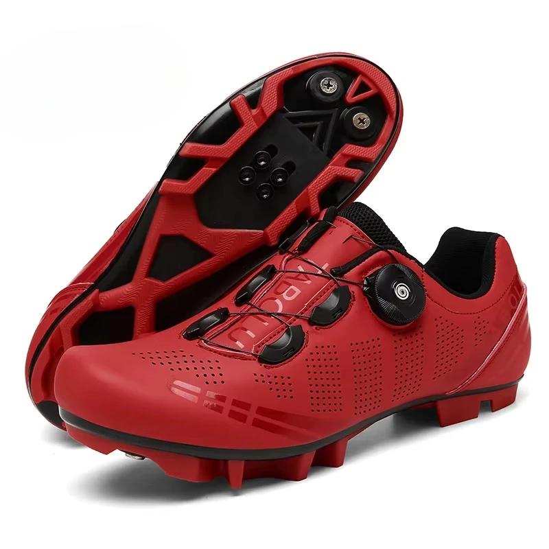 Cycling Shoes MTB Men Self-Locking Road Bike Shoes Speed Sneakers Racing Riding Boots Women SPD Pedal Mountain Bicycle Footwear