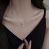 2023 Popular Design: 925 Sterling Silver Pearl Necklace, Light Luxury Clavicle Chain