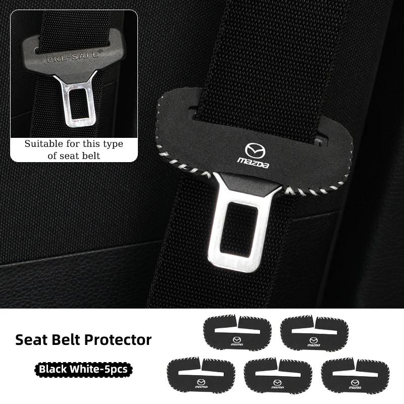 2025 Hot Car Seat Belt Clip Protector Seatbelt Buckle Plug Protective Cover For Mazda 3 6 2 5 Axela Atenza Demio CX3 CX5 MX3 MX5