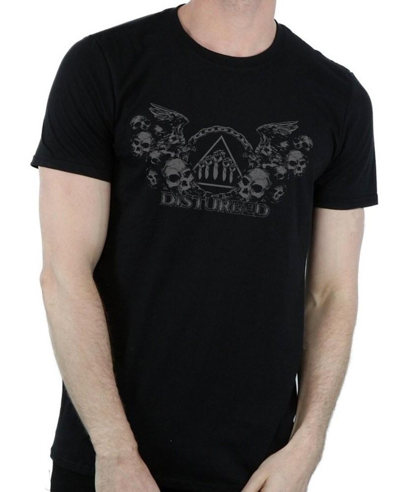 DISTURBED cd lgo BEWARE THE VULTURES Official SHIRT LAST MED New oop Unisex T-Shirt M