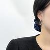 Dieuamour 14K Gold Pin Amante Crystal Ban-Ring Earrings