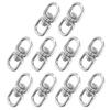 10Pcs Swivel Hooks M6 Double Ended Stainless Steel 8?Shape Shackle Ring Connector
