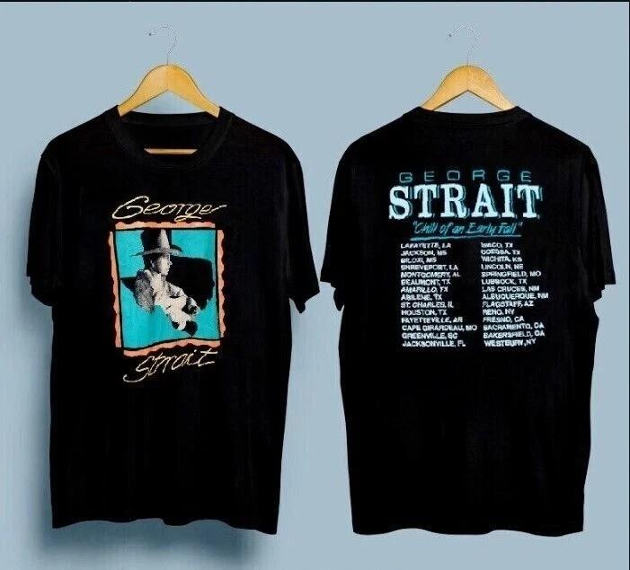 George Strait Chill of an Early Fall Tour Concert 1991 Unisex TShirt Unisex T-Shirt S