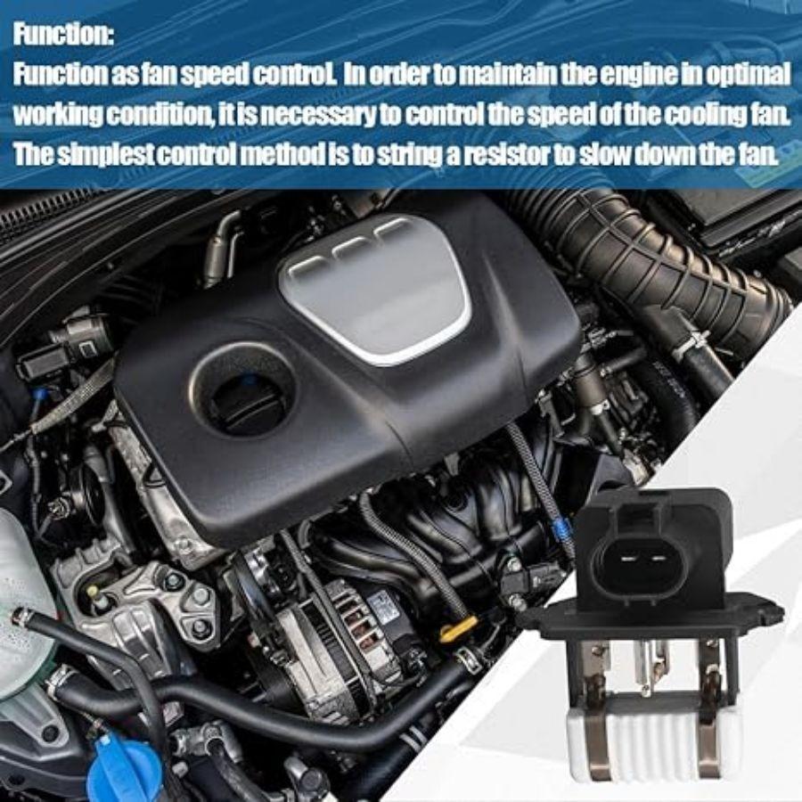 Engine Cooling Fan Resistor Fits for 2011-2017 Elantra GT Sonata Forte Soul Opti