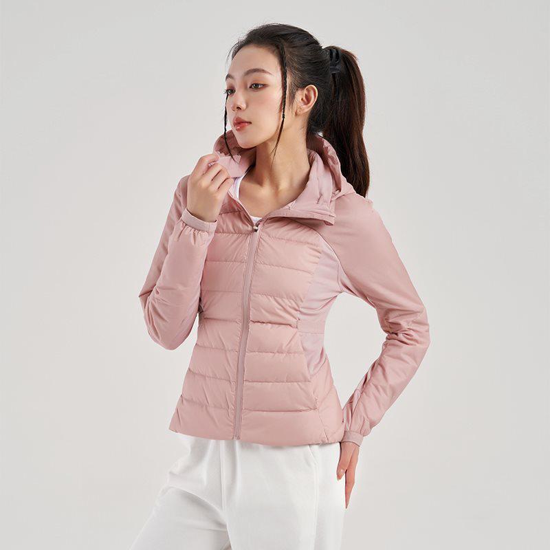 Women's Winter Slim Fit Short Down Jacket - 90% White Duck Down, Warm, Flattering, and Sporty