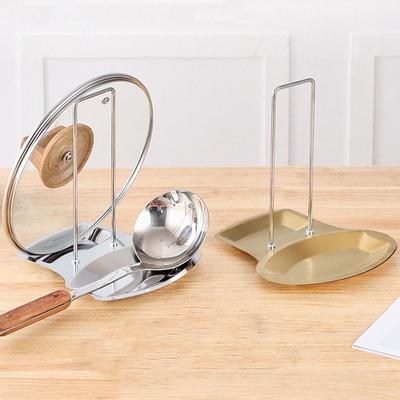 Silver/Gold Stainless Steel Pot Lid Holder Stable Pot Lid Rack Pan Cover Lid Rack  Home