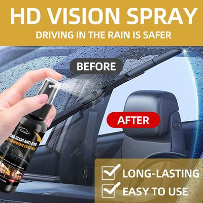 Car Glass Anti-rain Water Spray Repellent Nano Coating Hydrophobic Waterproof Agent Oil Film Removing Auto Glass Film Agent