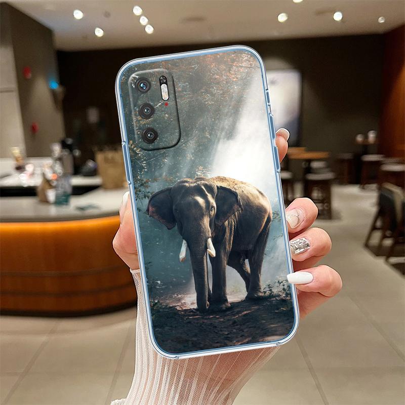 

UP1 Animal Elephant Transparent Phone Case for Motorola Moto Edge 20 30 40 50 S30 Fusion Ultra Pro Neo Lite + G200 G23 Motorola Edge 20 Pro