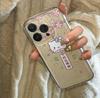 Space Shell Good Luck Cat Case - Compatible with Apple 17 Pro Max, 16, 15, 14; Transparent & Cute Design