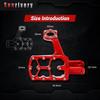 Pedaleiras de Moto de Trilha Pedaleiras de Moto Pedais de Pé Descansos CNC Para CRF150F CRF230F CRF 150 230 F 2003-2019 Moto de Trilha Pit Bike Vermelho