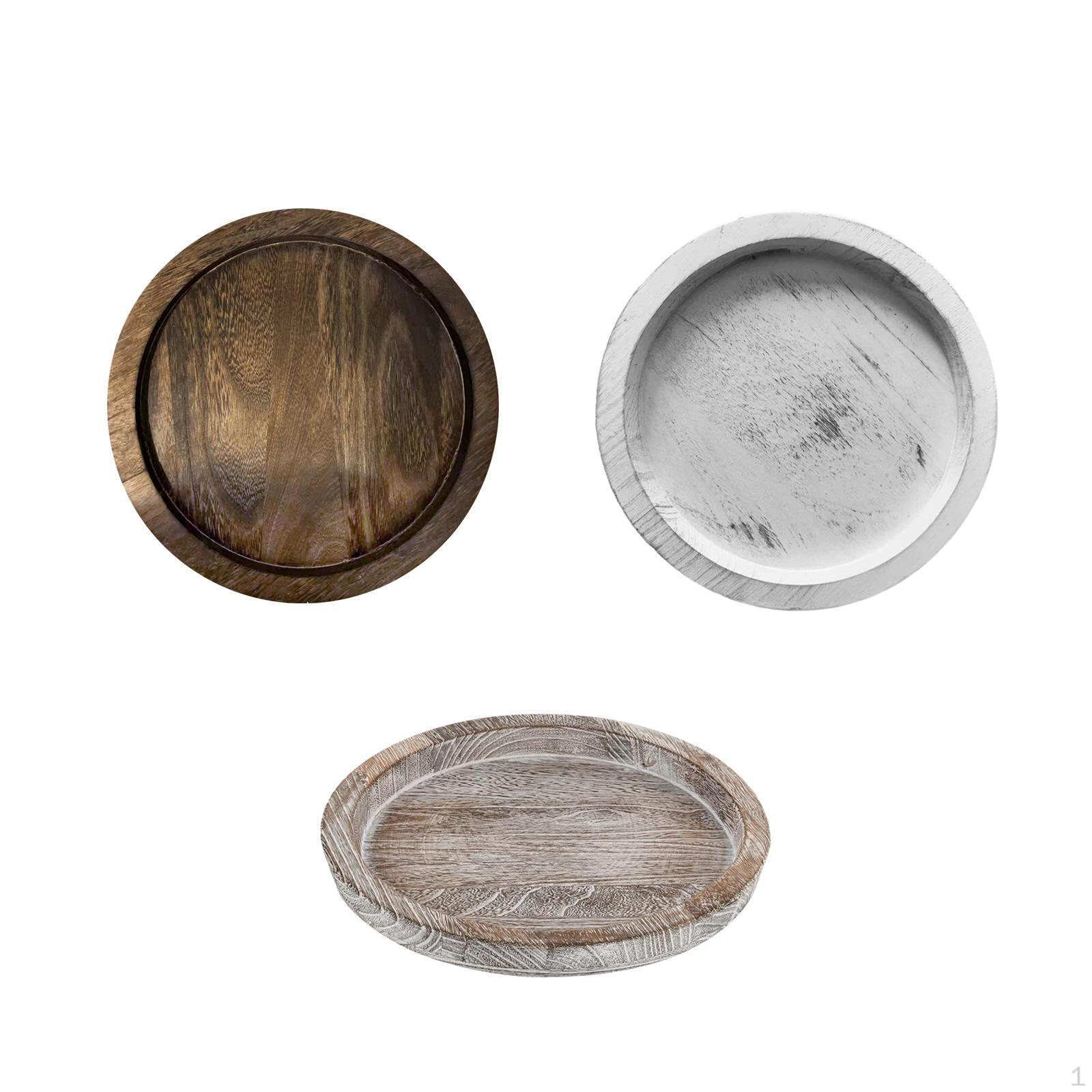 

Подставка для свечей, поднос, центральный элемент, деревянный органайзер для ванной комнаты, круглый, декоративный