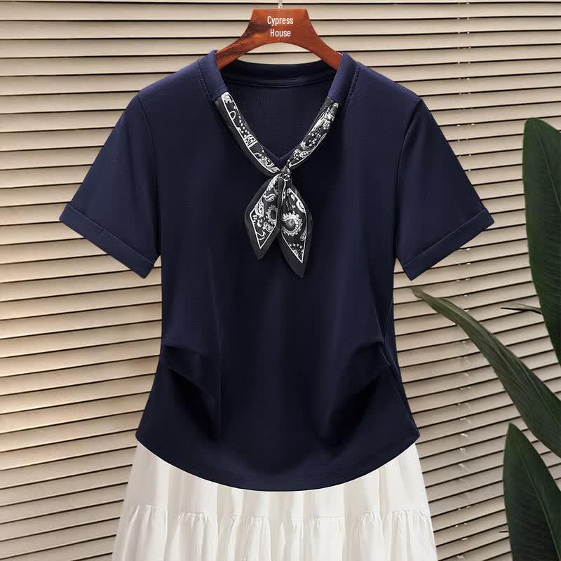 Women s V-Neck Slim Fit Short Sleeve T-Shirt S