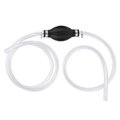 Portable Manual Siphon Pump for Fuel and Water Transfer with PVC Tubes 1 2m Oil Inlet and 0 8m Outlet Suitable for Vehicle Use