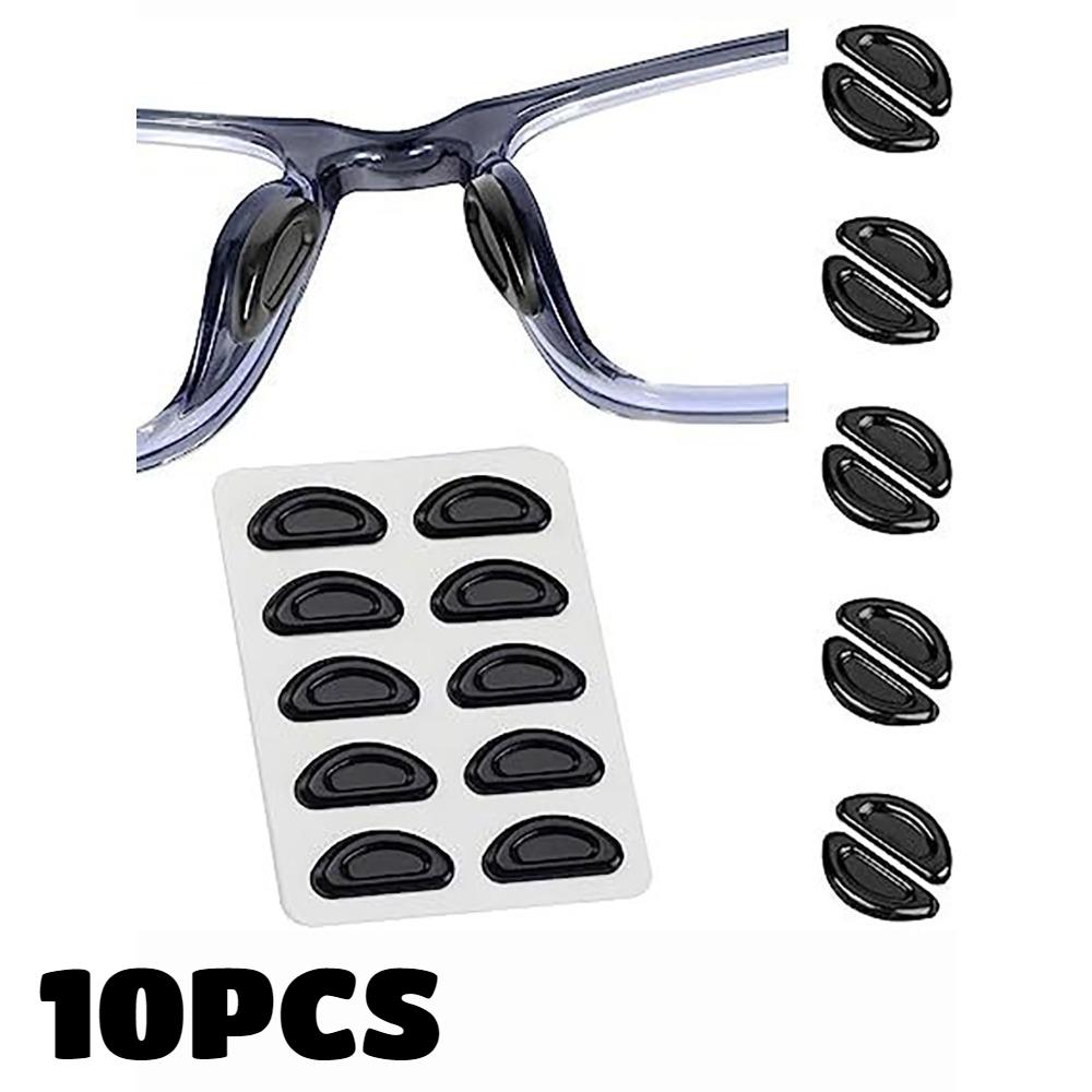 

40pcs Nose Pads Super Sticky Anti Slip Eyeglass Soft Silicone Adhesive Glasses Nose Pads for Plastic Frame Glasses Sunglasses