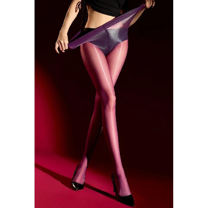 Couple Sexy Invisible Stocking Women Gay Men Oily Glossy Pantyhose Ultra-thin Sissy Pouch Sheath Lingerie Nightclub Dance Tights