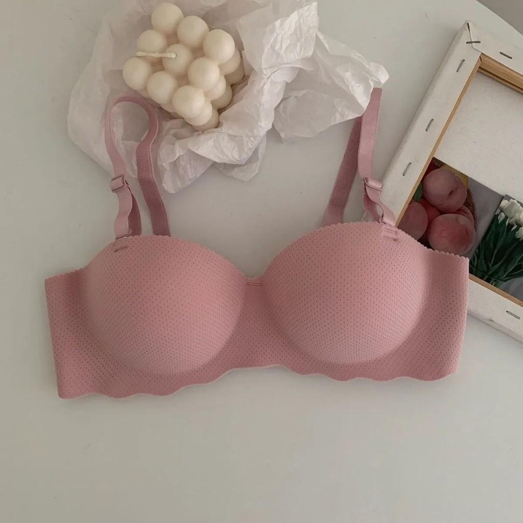 Minimalist Onepiece Japanese Girl Bra With Breathable Nylon Fabric For Teens And Young Adults