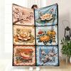 VIKAMA Sonnenblumen Flanell Decke für Schlafzimmer Wohnheim Nickerchen Decke Sofa Überwurf Decke Klimaanlagen Decke Heimdeko