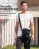 2024 Genuine Leather Men's Crossbody Bag, Simple Single Shoulder Design, Top Layer Cowhide.