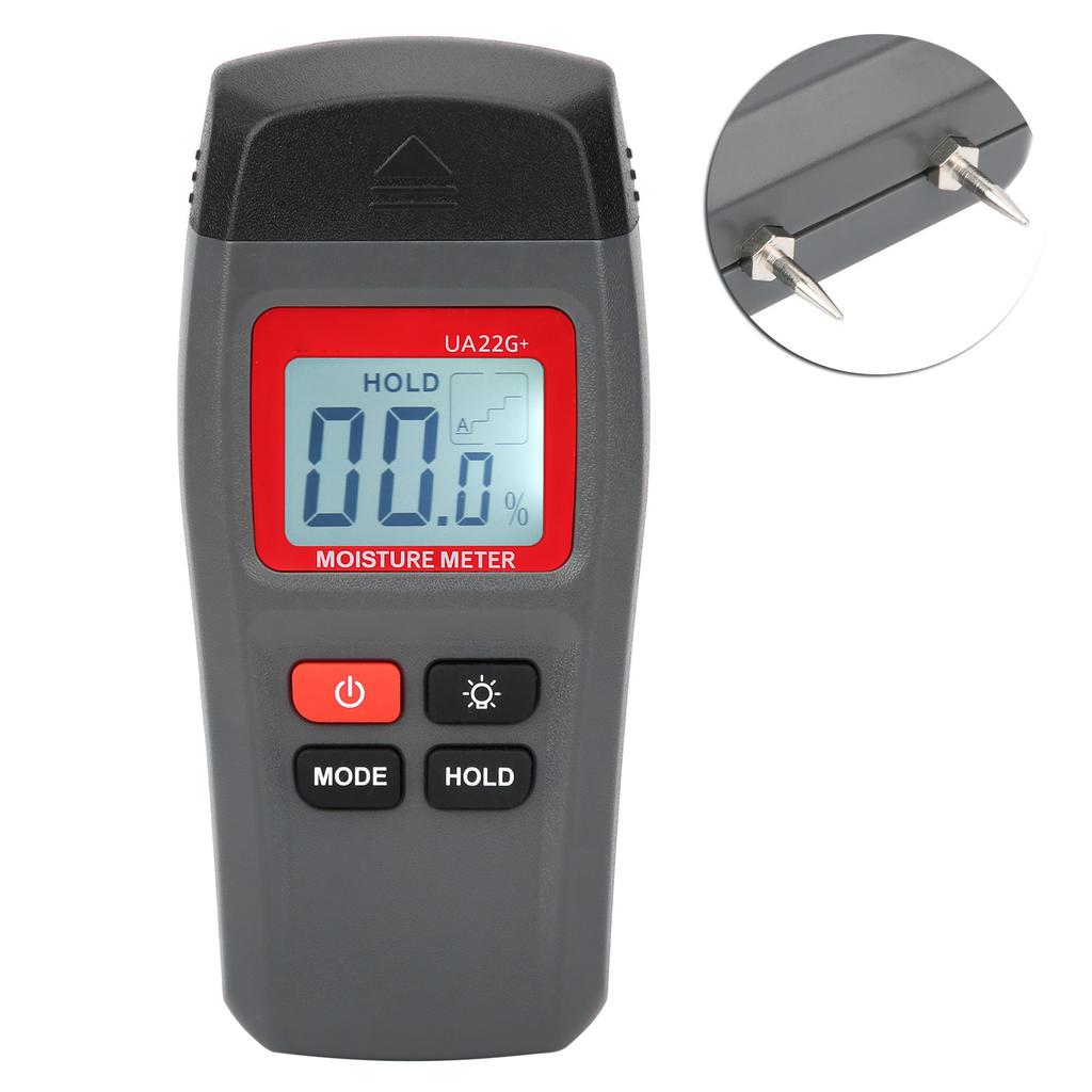 UA22G+ Professional Wood Moisture Meter Portable Timber Humidity Tester Damp Detector