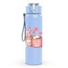 1PC Pink Milk Tea Drink Cup Print 750ml Color Plastic Sports Water Bottle Leakproof Flip Straw Lid Suitable for Sports Office Home Use