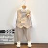Boys' British Style Summer Suit - Baby's First Birthday Formal Wear, Wedding Flower Boy & Piano Performance Outfit