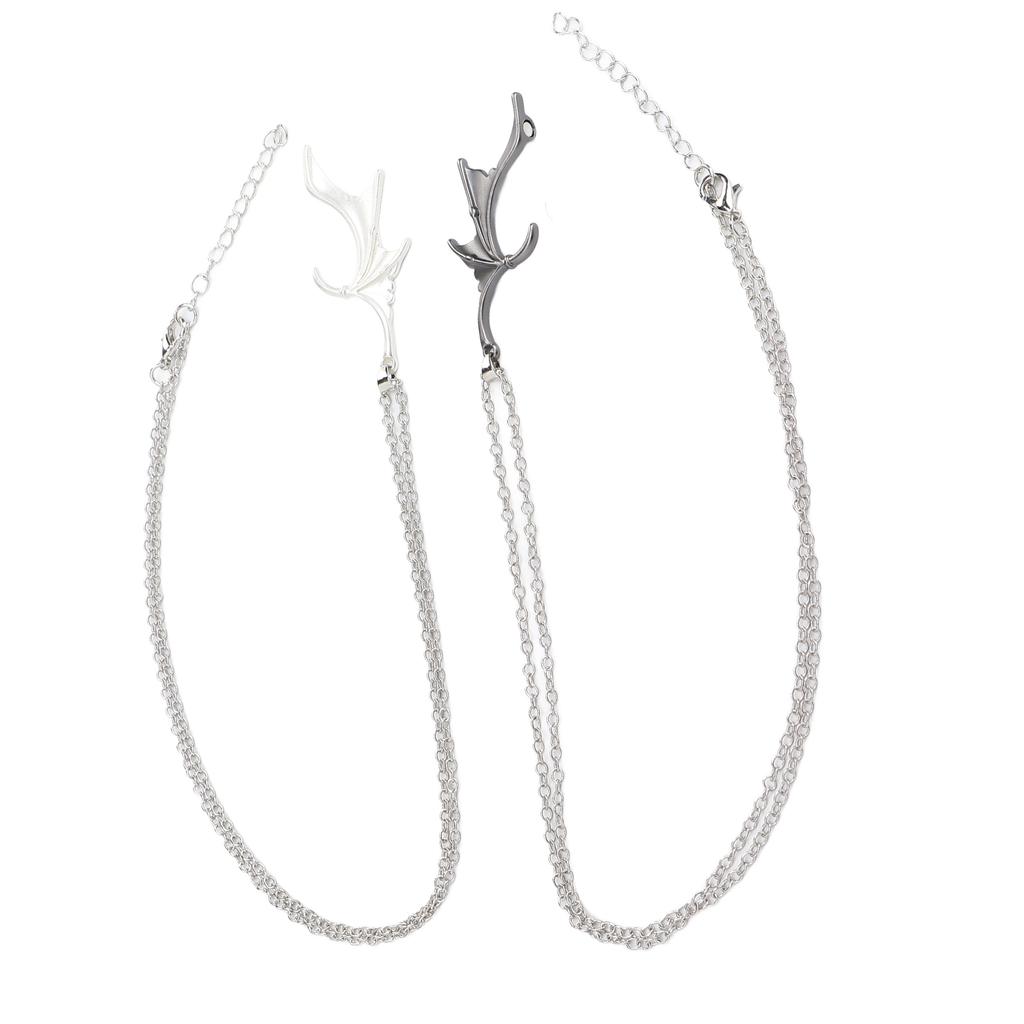 2 ks Párovací náhrdelníky pro zamilované, slitina, nastavitelný, tvar srdce, netopýří křídlo, magnetický náhrdelník pro nejlepší přátele