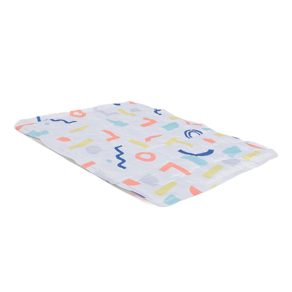 Pet Cooling Mat Portable Comfortable Dog Summer Sleeping Cool Bed with Neck Support for 7.5 to 15