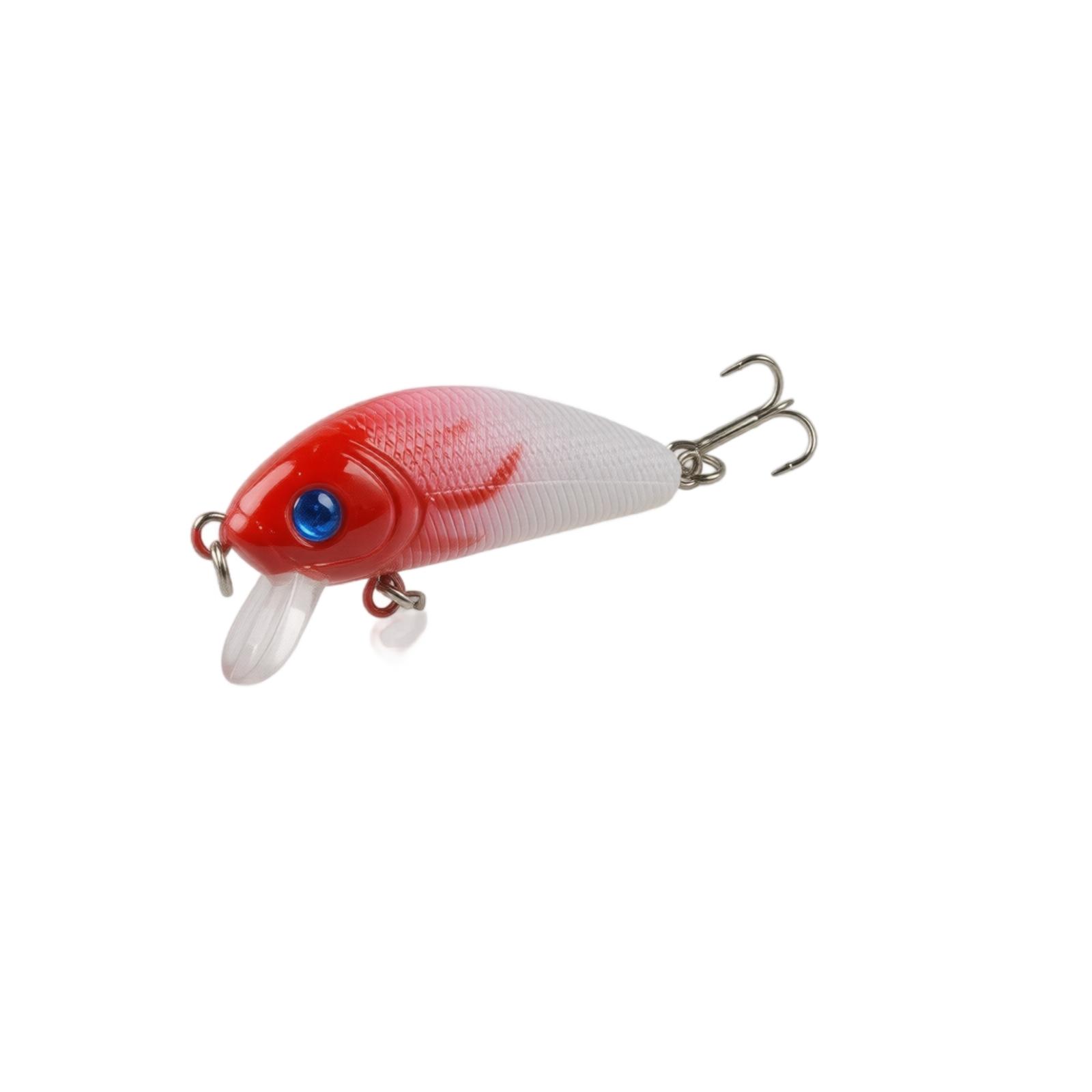 

Fishing Lure Hard Plastic Minnow Bait 4 5g Artificial Lure for Freshwater and Saltwater Fishing with Treble Hooks Durable Design one size