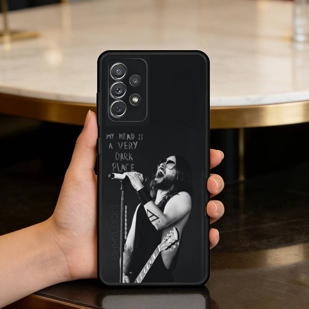 30 S-Seconds T-To M-Mars Phone Case For Samsung Galaxy A73,A72,A71,A70,A53,A52,A51,Soft Silicone Black Cover