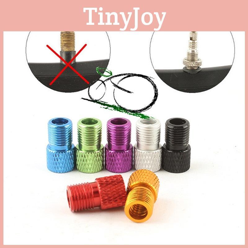 Vibrant Colored Durable Presta To Schrader Valve Adapter Converter For Bike Tire Tubes