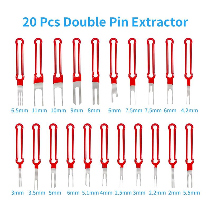 Precise Terminal Removal Tool Kit 39 Pcs, Upgraded Pin Extractor Tool Wire Connector Electrical Pin Removal Tool Pin Tools Set D