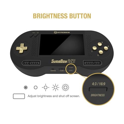HYPERKIN SUPABOY Black Gold [USB type-C edition] / Super Boy Black Gold Super Famicom SFC/SNES (NTSC/PAL) cartridge compatible portable compatible mac