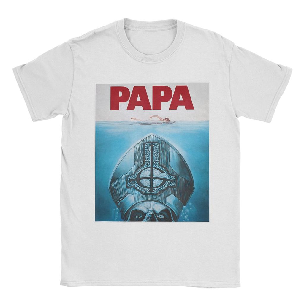 Ghost Band Papa Poster T-Shirts Men  Unique 100% Cotton Tee Shirt O Neck Short Sleeve T Shirts Classic Clothing