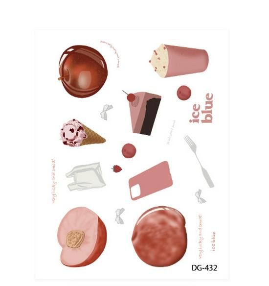 Cyansea 3D DIY Fruit Pattern Jelly Stickers for iPad, Phone & Computer Cases