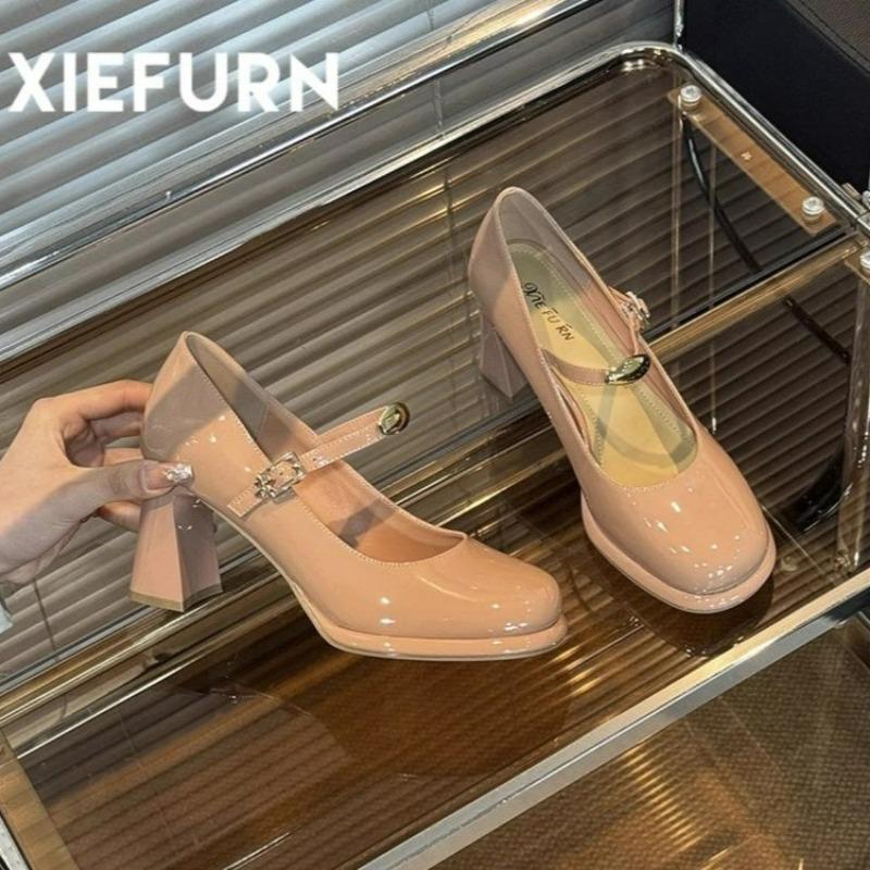 

Женские туфли-лодочки на высоком устойчивом каблуке, весна-осень 2025, новые, в стиле ретро, с неглубоким вырезом, темпераментные, сандалии на среднем каблуке 34 розовый