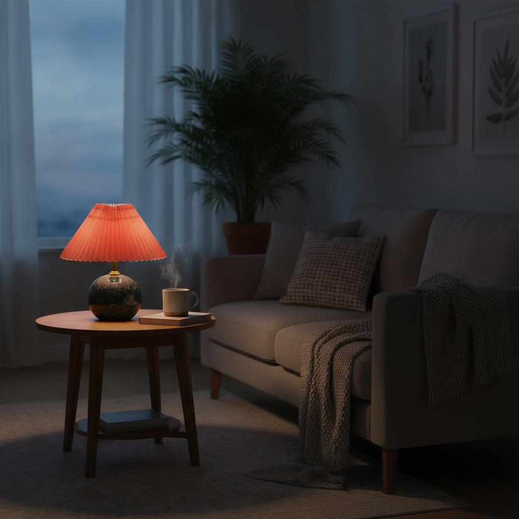 Home Decoration Modern Pleated Lampshade Minimalist Retro Chandelier Cover Washable DIY Light Cover Living Dining Room